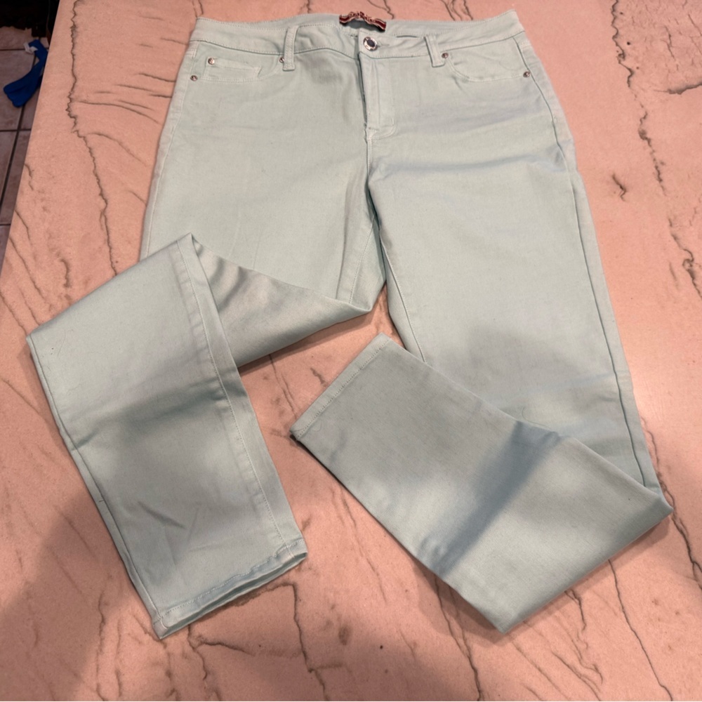 Makers of True Originals Mint Green Skinny Jeans Size 31 Pastel Stretch - Picture 15 of 16